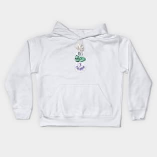 Rock On Malachite Quartz Amethyst Kids Hoodie